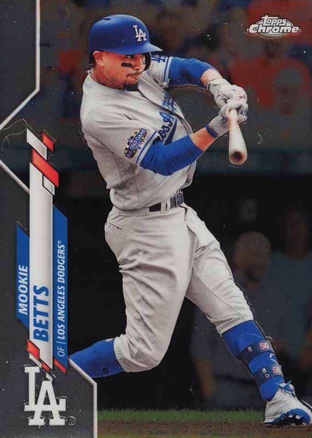 2020 Topps Chrome Mookie Betts #100 Baseball Card