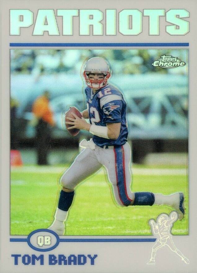 2004 Topps Chrome Tom Brady #125 Football Card