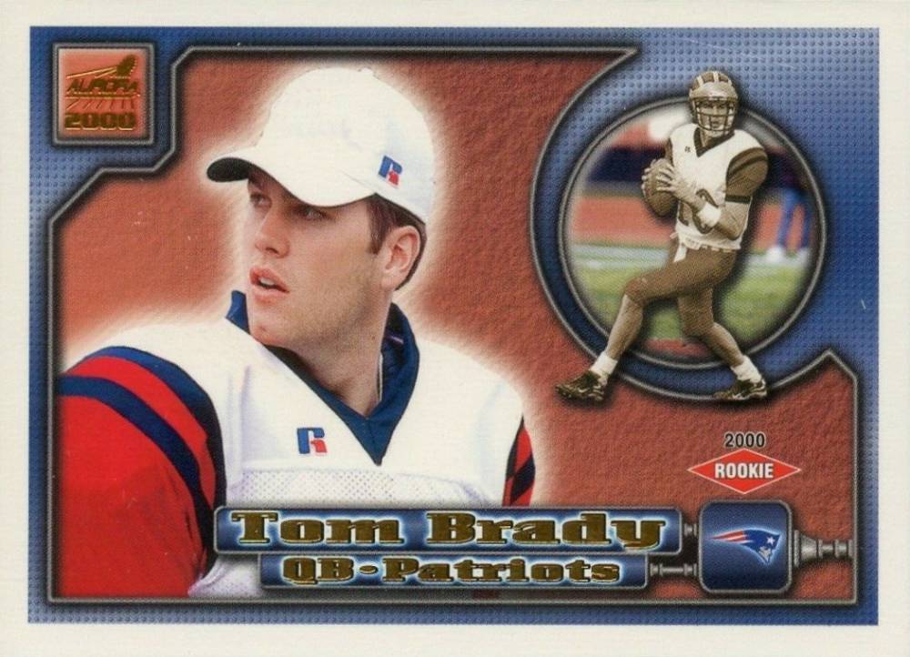 2000 Pacific Aurora Tom Brady #84 Football Card