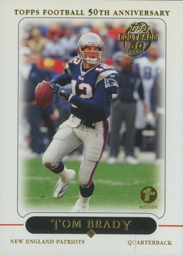 2005 Topps Tom Brady #10 Football Card