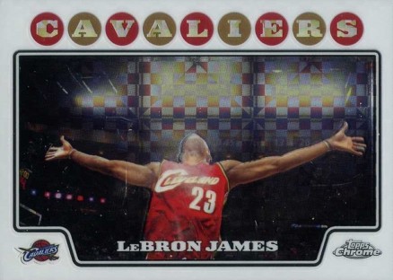2008 Topps Chrome LeBron James #23 Basketball Card