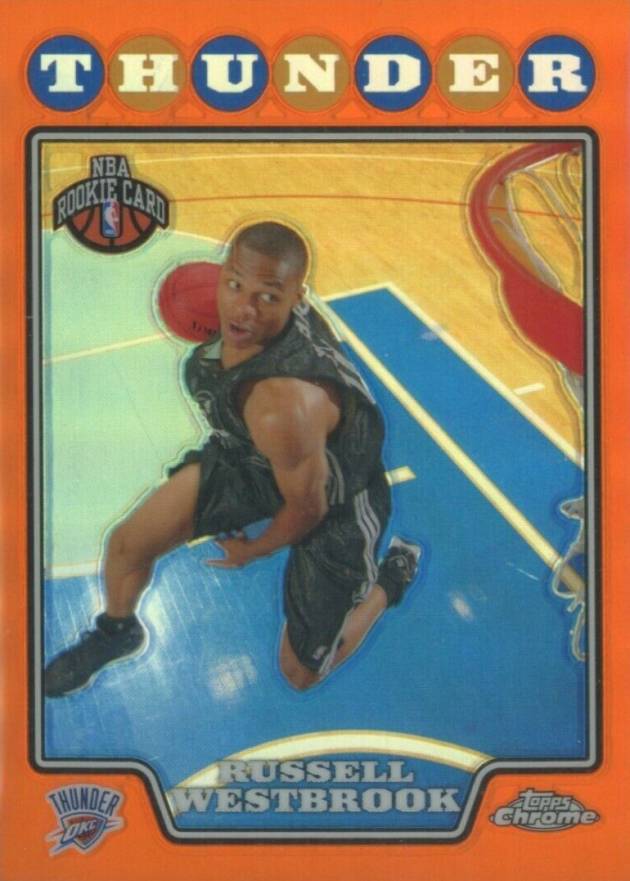 2008 Topps Chrome Russell Westbrook #184 Basketball Card