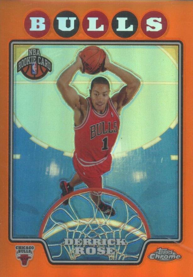 2008 Topps Chrome Derrick Rose #181 Basketball Card