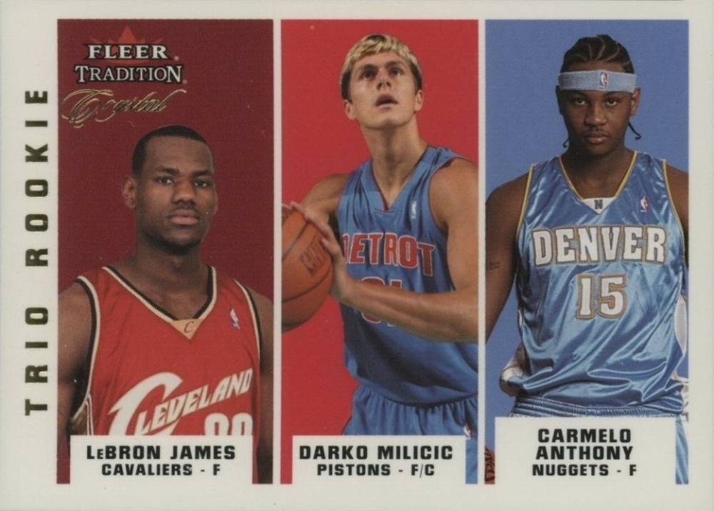 2003 Fleer James/Milicic/Anthony #291 Basketball Card