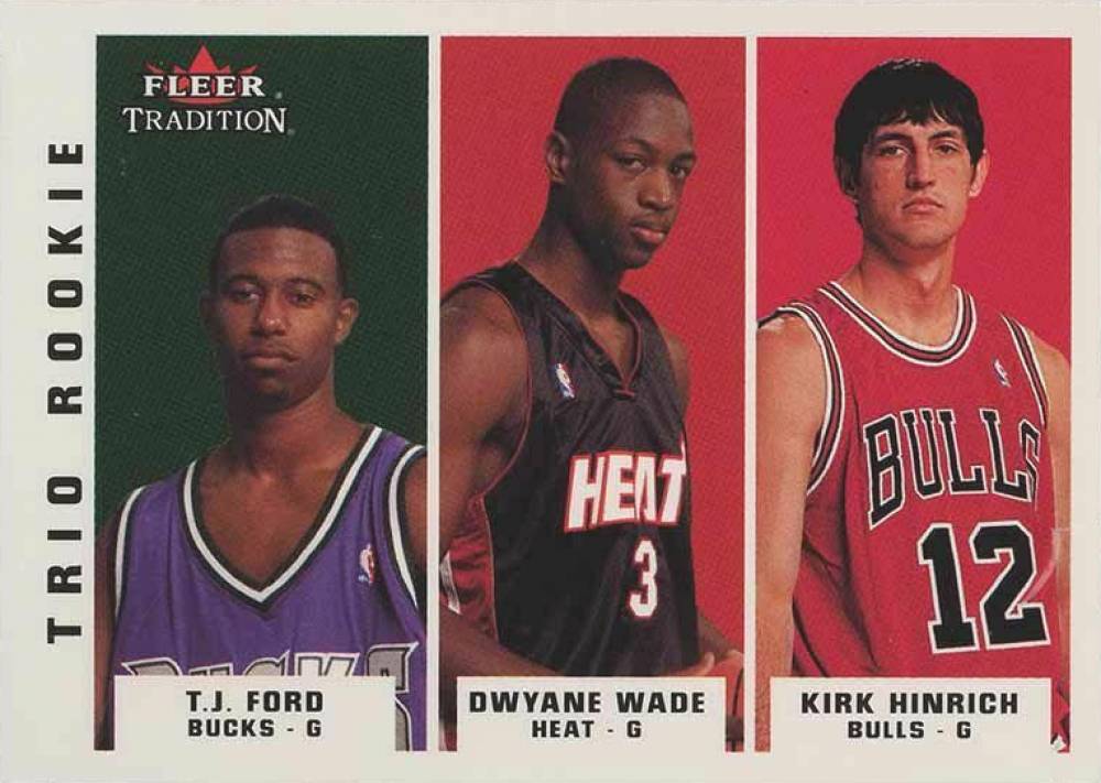 2003 Fleer Tradition Dwyane Wade/Kirk Hinrich/T.J. Ford #296 Basketball Card