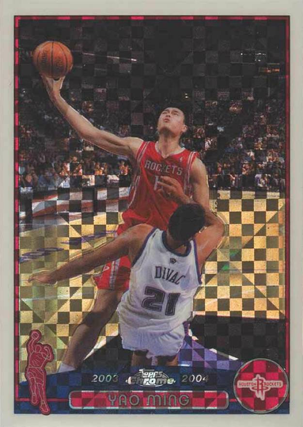 2003 Topps Chrome Yao Ming #11 Basketball Card