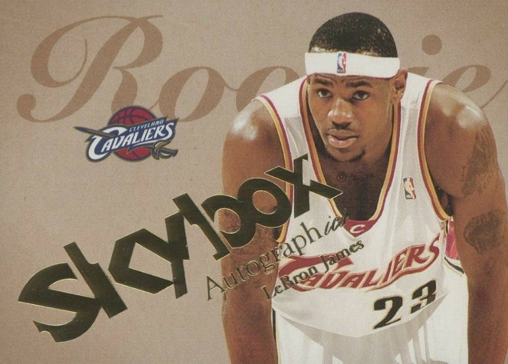 2003 Skybox Autographics LeBron James #77 Basketball Card