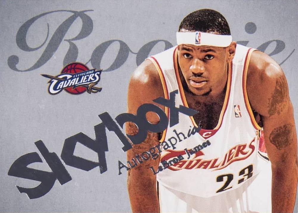 2003 Skybox Autographics LeBron James #77 Basketball Card