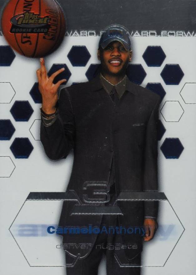 2002 Finest Carmelo Anthony #180 Basketball Card
