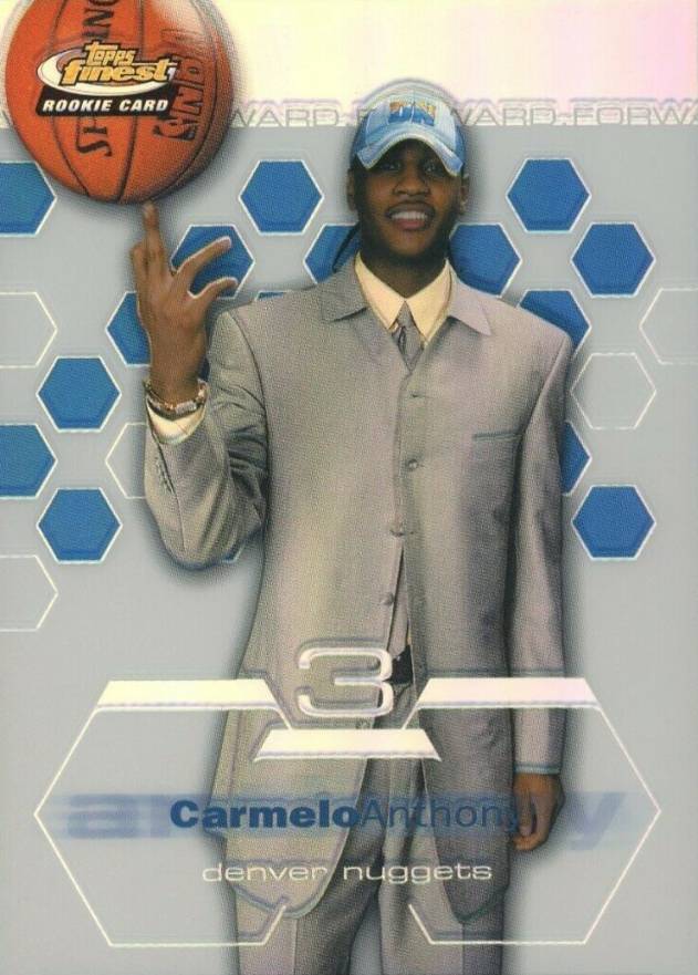 2002 Finest Carmelo Anthony #180 Basketball Card