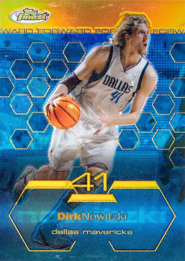 2002 Finest Dirk Nowitzki #1 Basketball Card