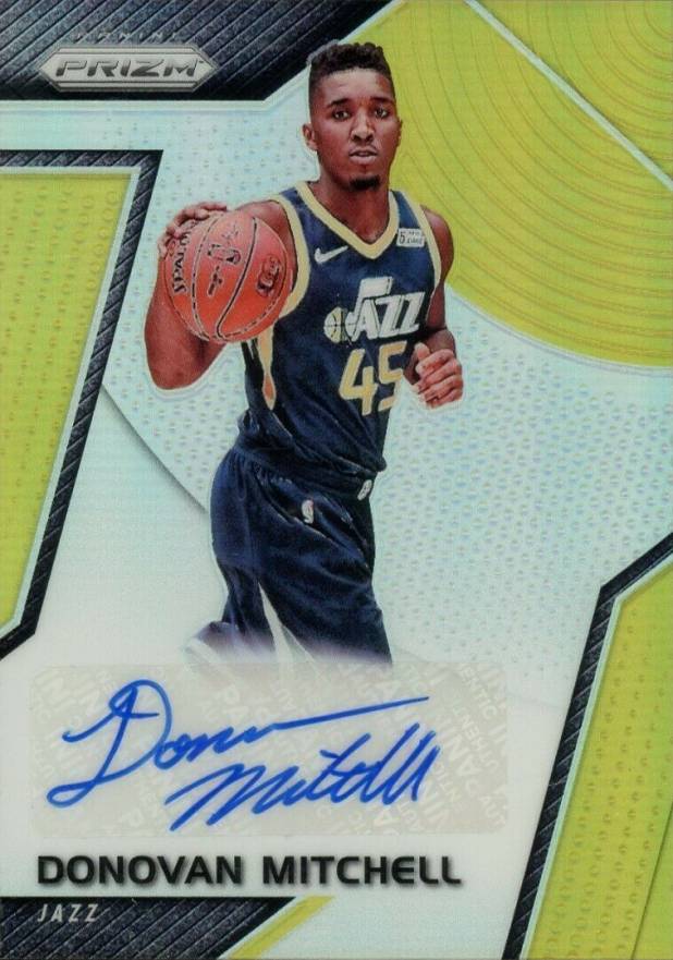2017 Panini Prizm Rookie Signatures Donovan Mitchell #RS-DM Basketball Card