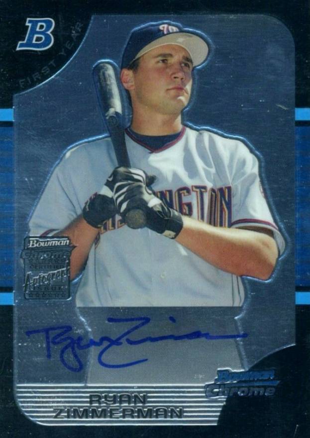 2005 Bowman Chrome Draft Picks Ryan Zimmerman #178 Baseball Card