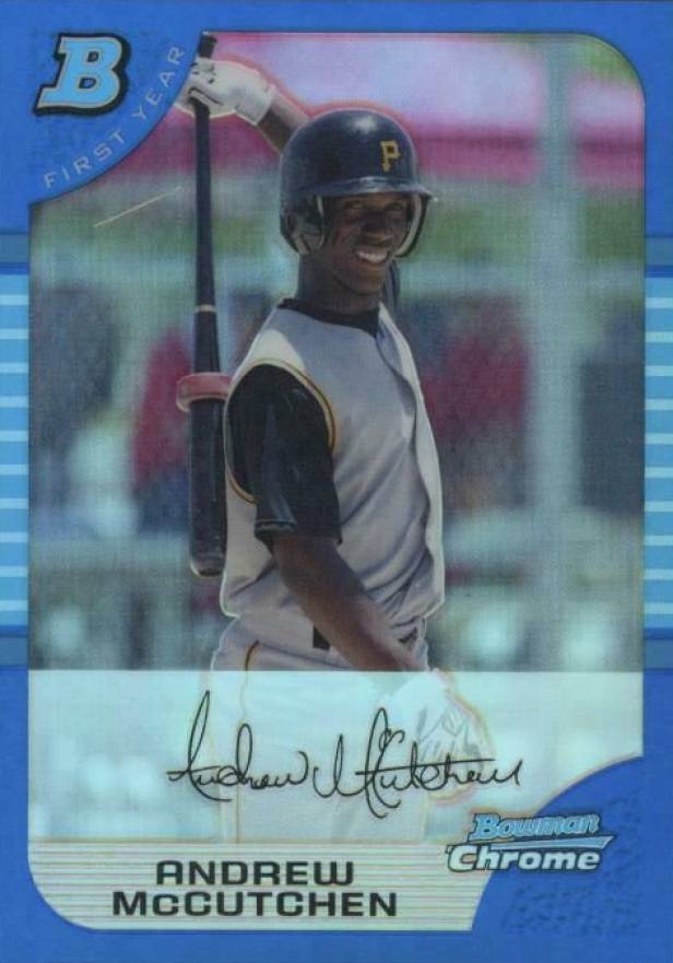 2005 Bowman Chrome Draft Picks Andrew McCutchen #63 Baseball Card