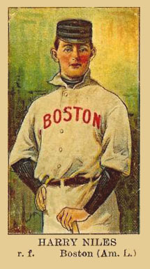 1910 American Caramel Harry Niles r.f. # Baseball Card