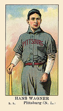 1910 American Caramel Hans Wagner s.s. # Baseball Card