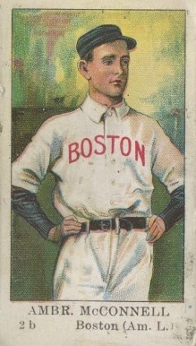 1910 American Caramel Ambr. McConnell 2b # Baseball Card
