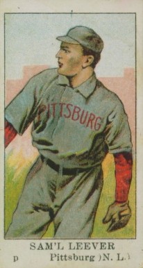 1910 American Caramel Sam'l Leever p. # Baseball Card
