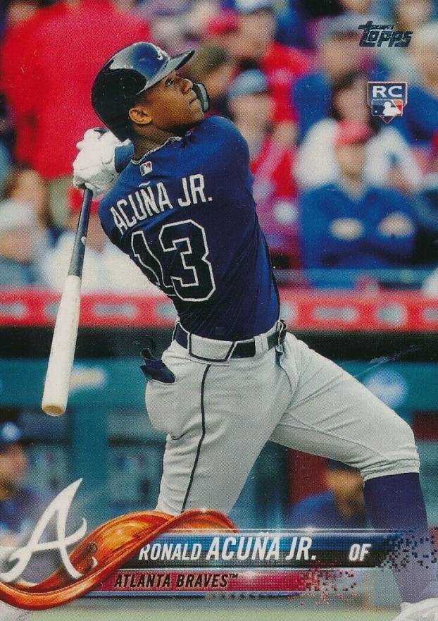 2018 Topps Ronald Acuna Jr. #698 Baseball Card