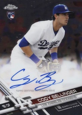 2017 Topps Chrome Rookie Autographs Cody Bellinger #RA-CB Baseball Card