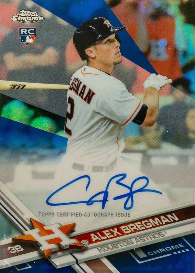 2017 Topps Chrome Rookie Autographs Alex Bregman #RA-AB Baseball Card