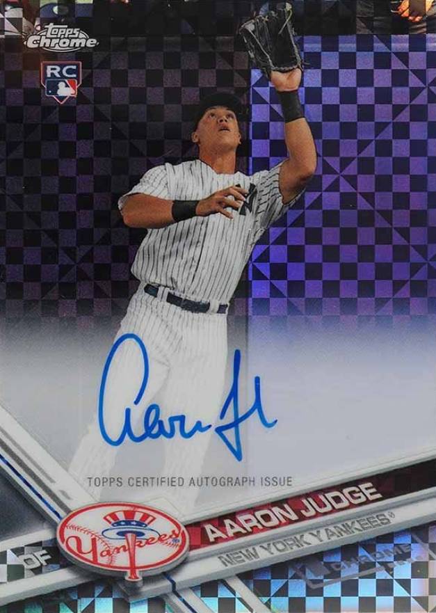 2017 Topps Chrome Rookie Autographs Aaron Judge #RA-AJ Baseball Card