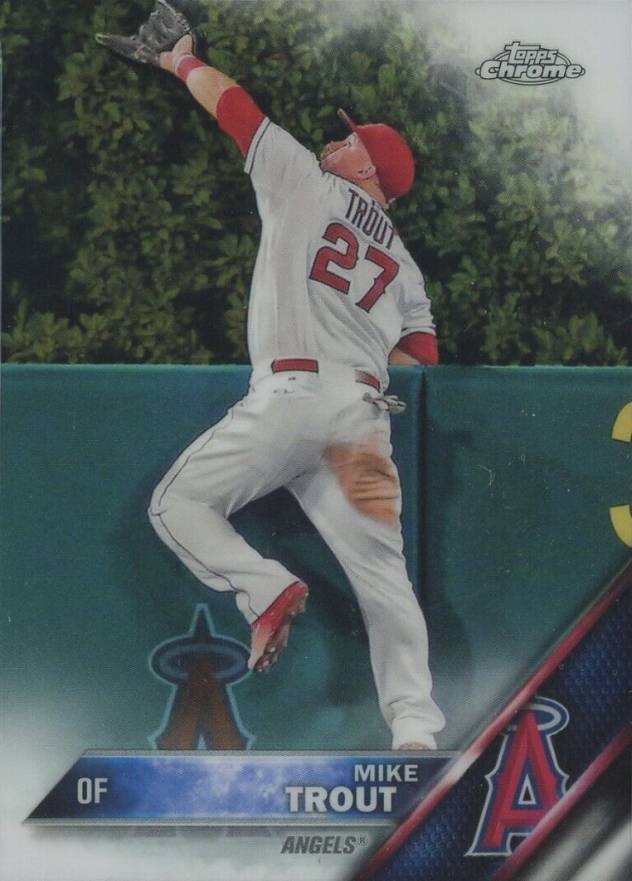 2016 Topps Chrome Mike Trout #1 Baseball Card