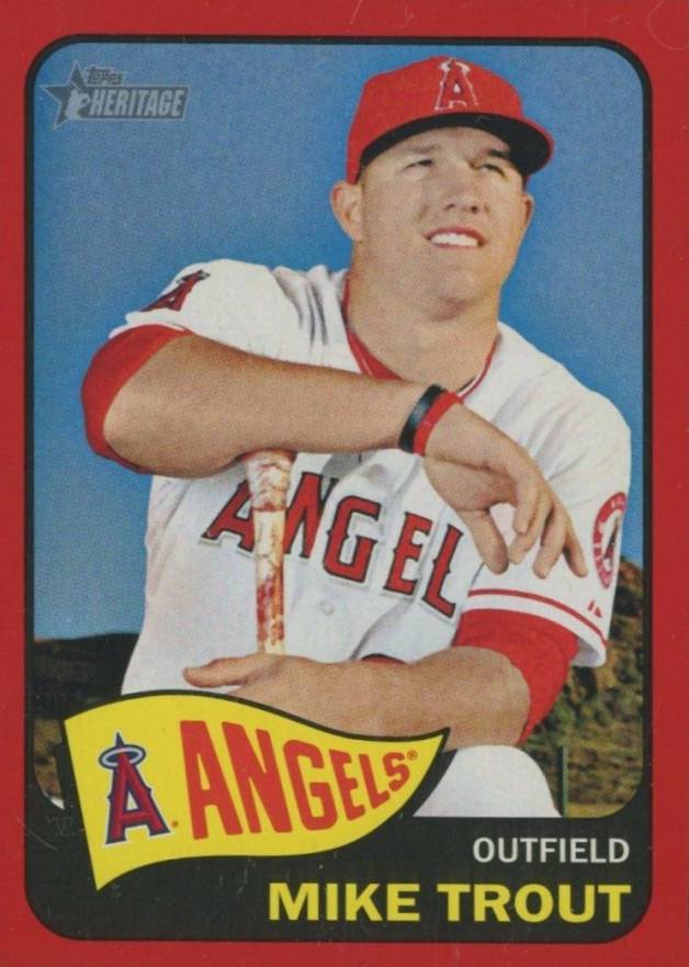 2014 Topps Heritage  Mike Trout #250 Baseball Card