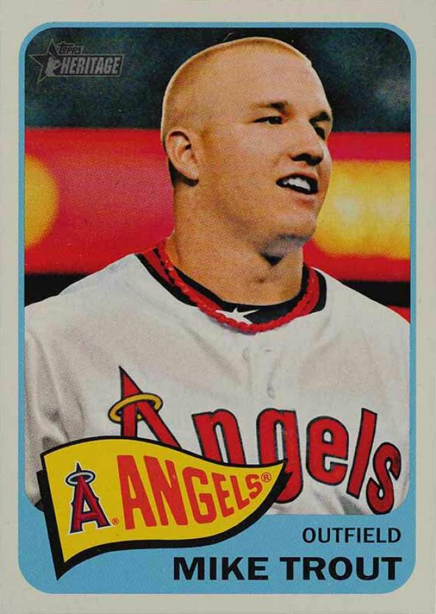 2014 Topps Heritage  Mike Trout #250 Baseball Card