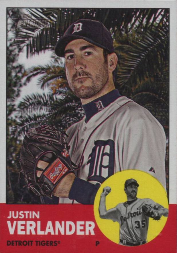 2012 Topps Heritage  Justin Verlander #44 Baseball Card