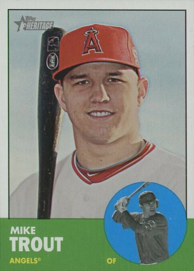 2012 Topps Heritage  Mike Trout #207 Baseball Card