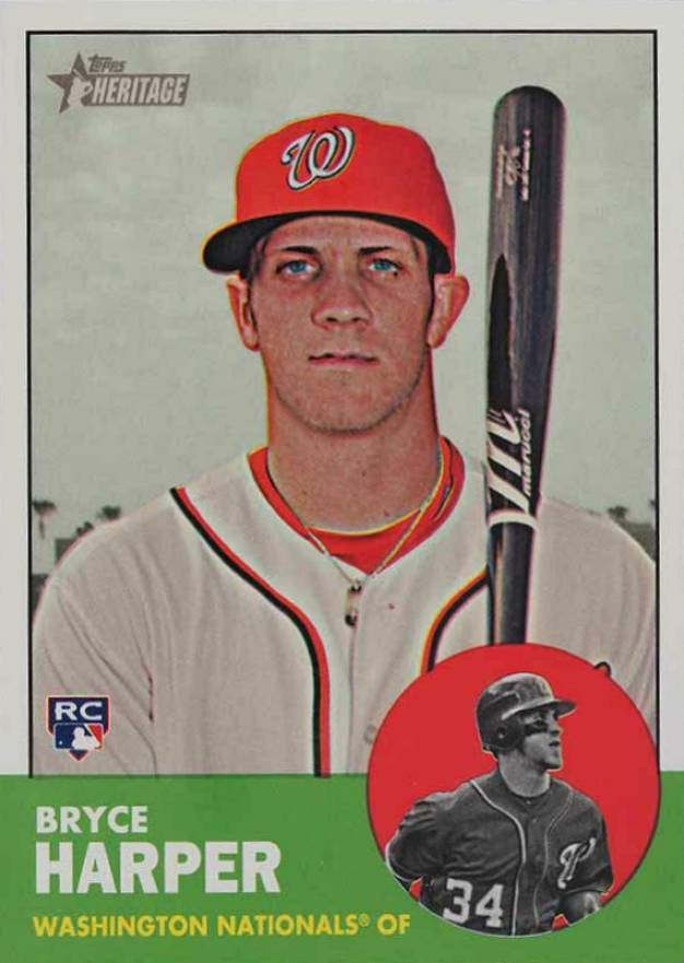 2012 Topps Heritage  Bryce Harper #H650 Baseball Card