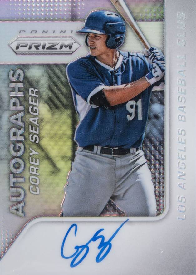 2015 Panini Prizm Autograph Prizms Corey Seager #30 Baseball Card