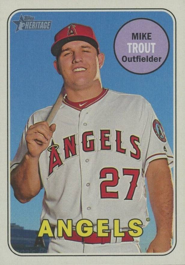 2018 Topps Heritage  Mike Trout #275 Baseball Card