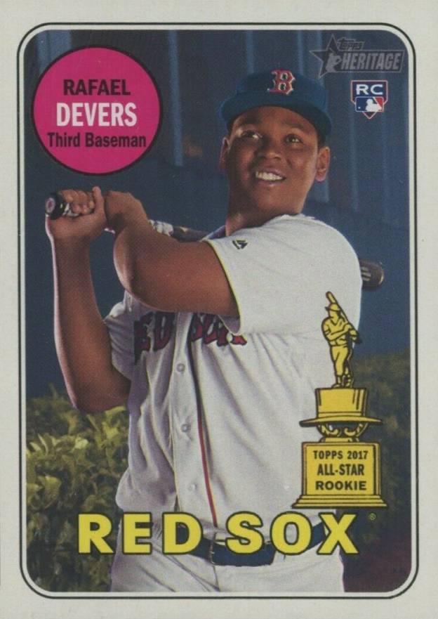 2018 Topps Heritage  Rafael Devers #189 Baseball Card