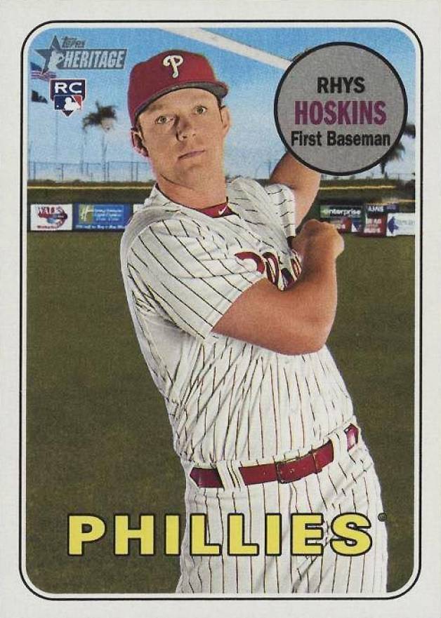 2018 Topps Heritage  Rhys Hoskins #206 Baseball Card