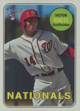 2018 Topps Heritage  Victor Robles #284 Baseball Card