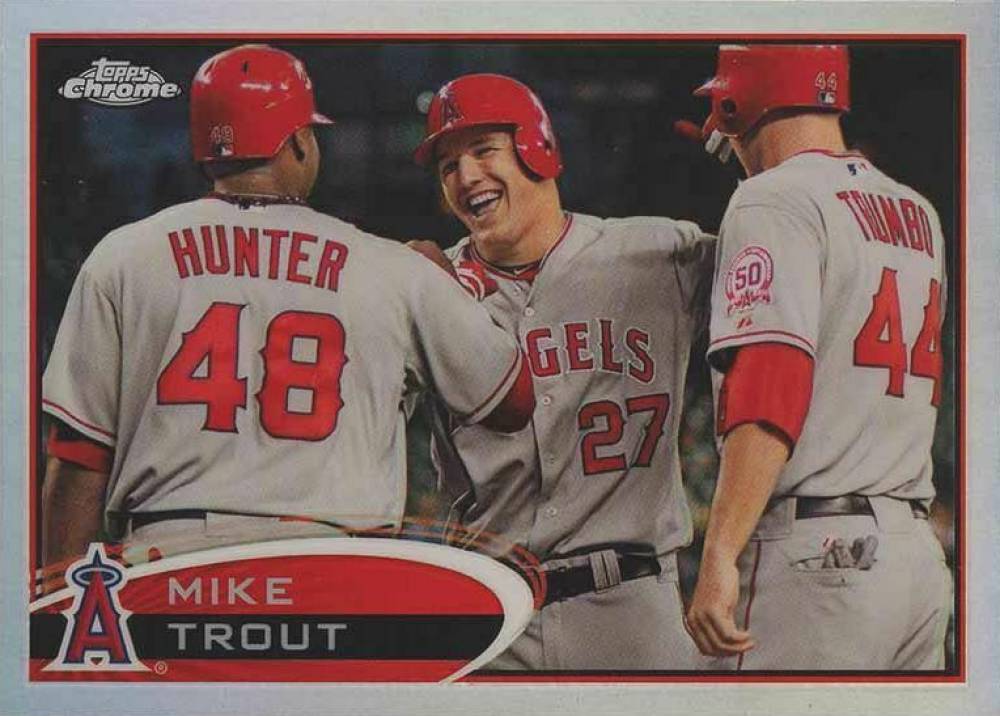 2012 Topps Chrome Mike Trout #144 Baseball Card
