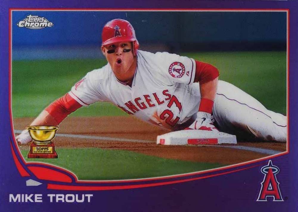 2013 Topps Chrome Mike Trout #1 Baseball Card