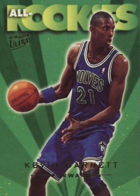 1995 Ultra All-Rookies Kevin Garnett #3 Basketball Card