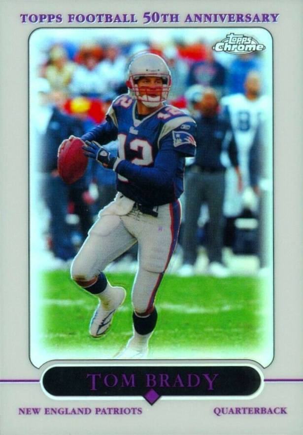 2005 Topps Chrome Tom Brady #46 Football Card