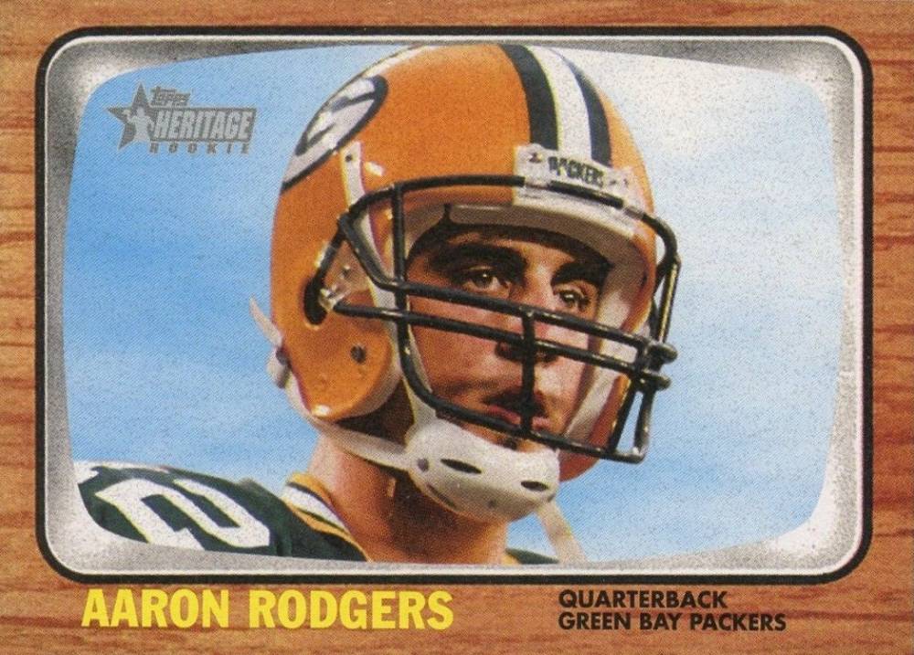 2005 Topps Heritage  Aaron Rodgers #344 Football Card