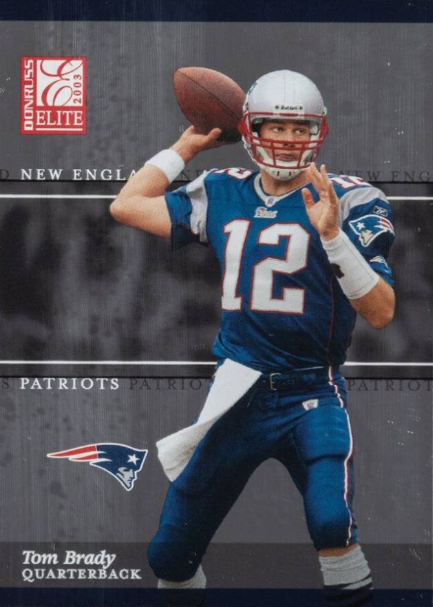 2003 Donruss Elite Tom Brady #33 Football Card