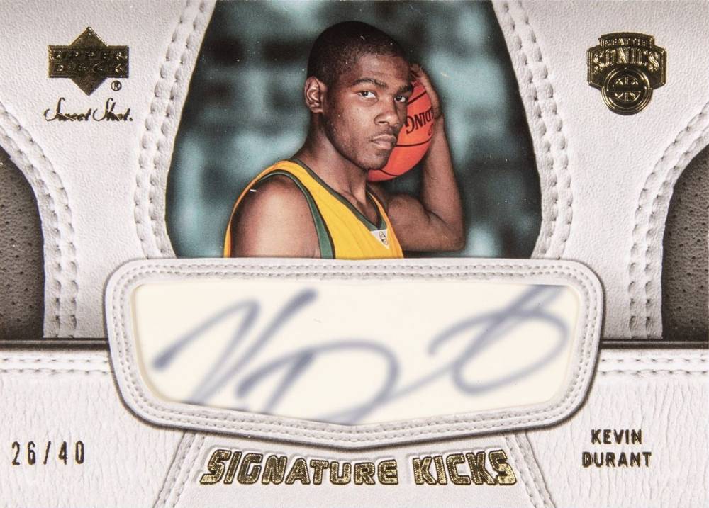 2007 Upper Deck Sweet Shot Signature Kicks Kevin Durant #SK-KD Basketball Card