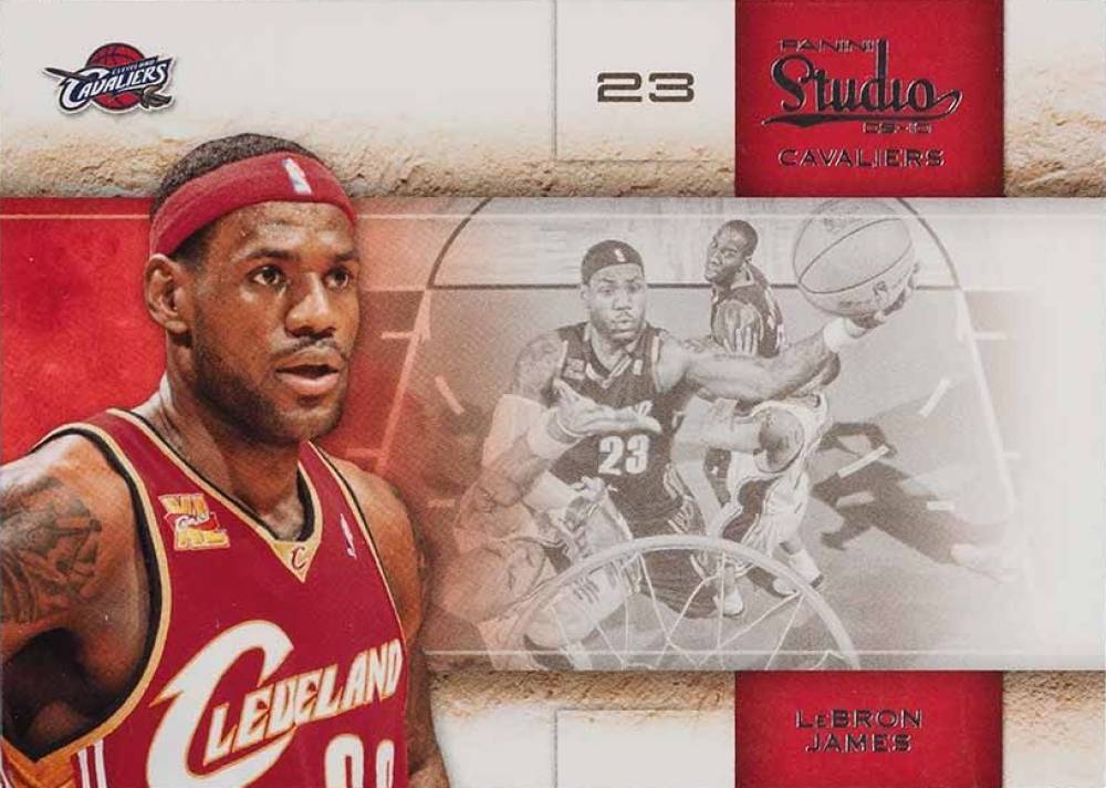 2009 Panini Studio LeBron James #52 Basketball Card