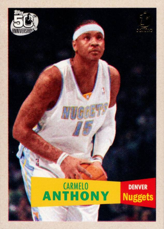 2007 Topps Carmelo Anthony #15 Basketball Card