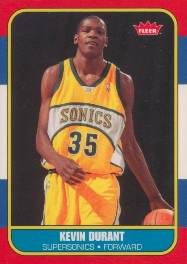 2007 Fleer '86 Retro Rookies Kevin Durant #143 Basketball Card
