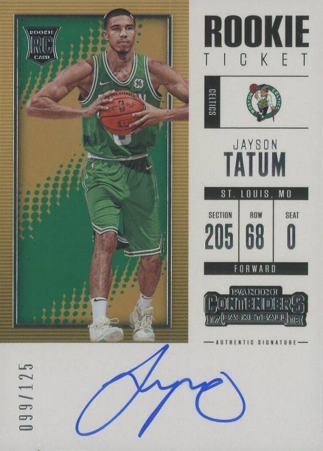2017 Panini Contenders Jayson Tatum #103 Basketball Card