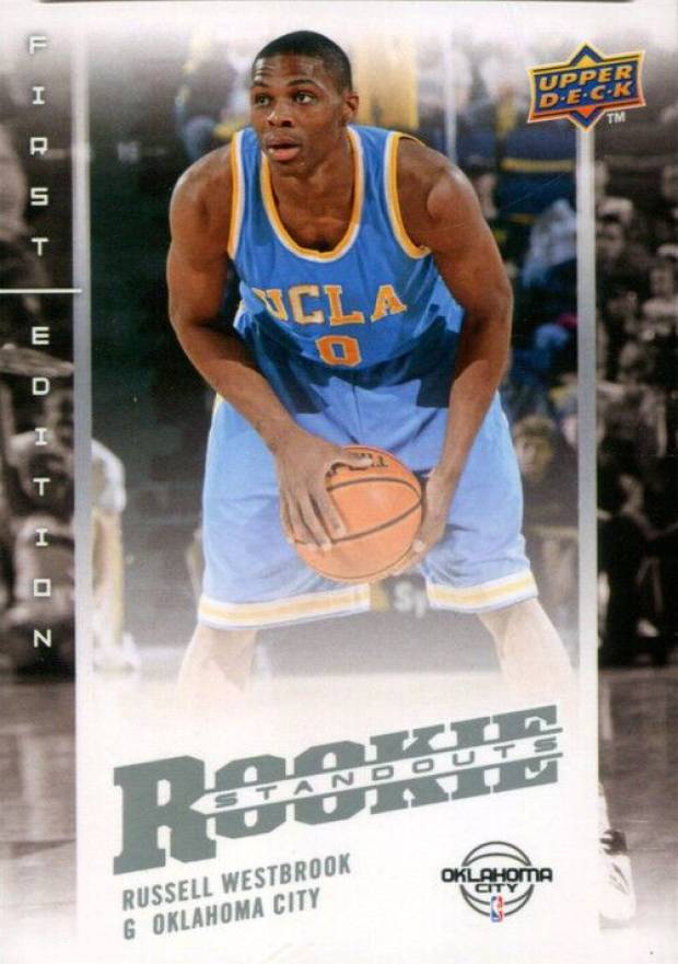 2008 Upper Deck First Edition Rookie Standouts Russell Westbrook #RS-RW Basketball Card