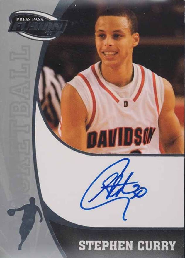2009 Press Pass Fusion Autographs Stephen Curry #SS-SC Basketball Card